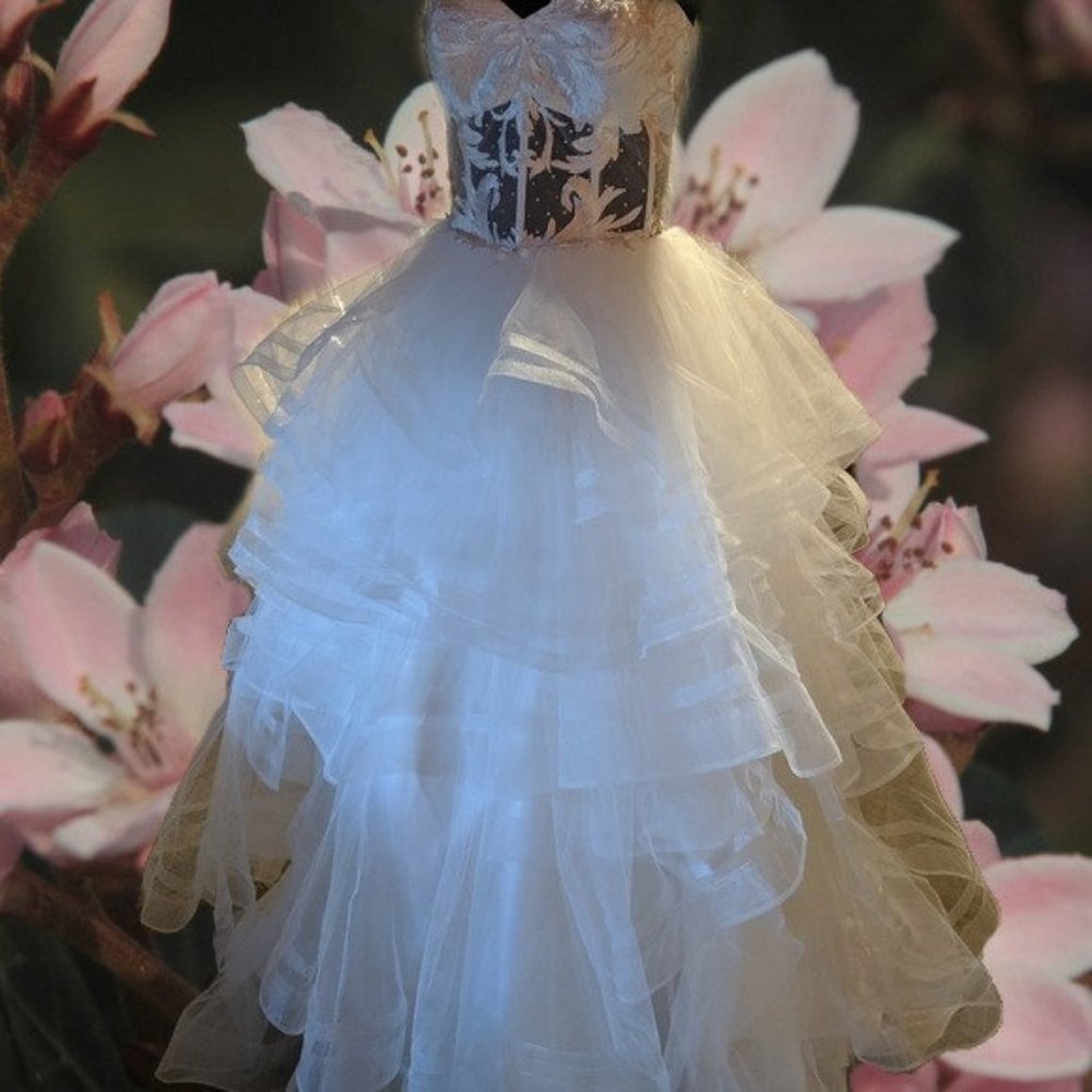 JJ's House White Wedding Gown Size 10